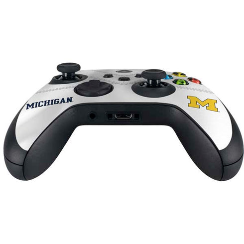 University of Michigan White Jersey Xbox Series X Controller Skin