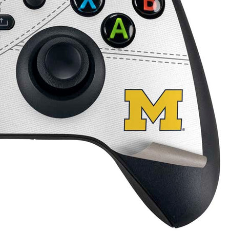 University of Michigan White Jersey Xbox Series X Controller Skin