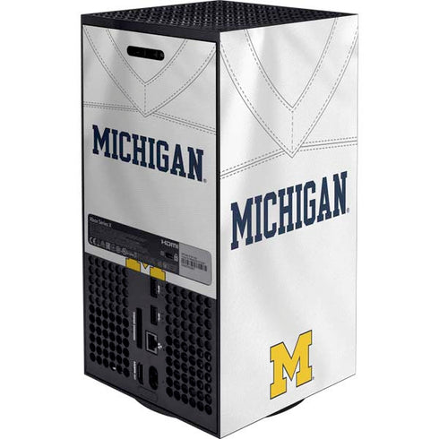 University of Michigan White Jersey XBox Series X Digital Edition Bundle Skin