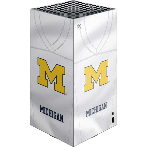 University of Michigan White Jersey Xbox Series X Skins