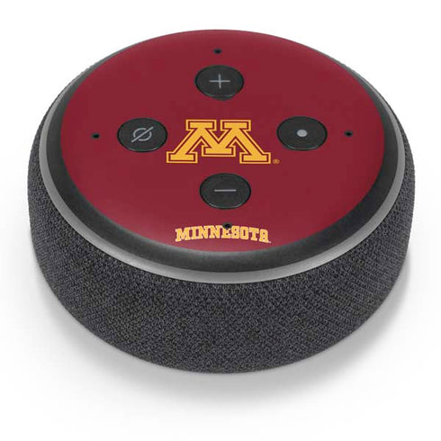University of Minnesota Collegiate Text Amazon Echo Dot Skin
