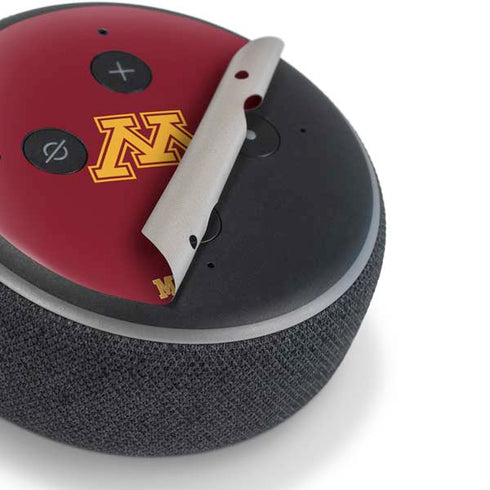 University of Minnesota Collegiate Text Amazon Echo Dot Skin