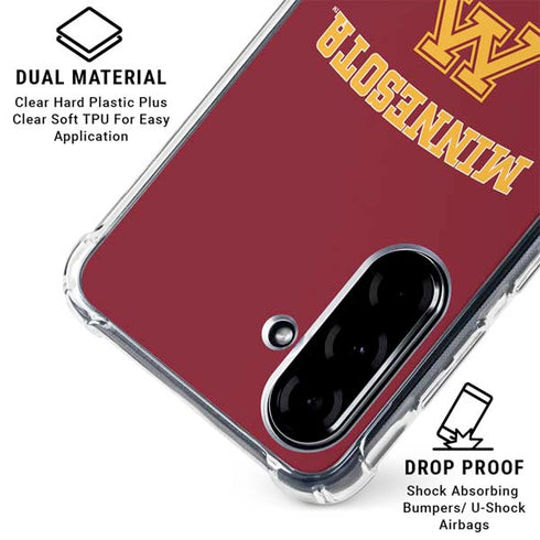 University of Minnesota Collegiate Text Galaxy A36 5G Clear Case