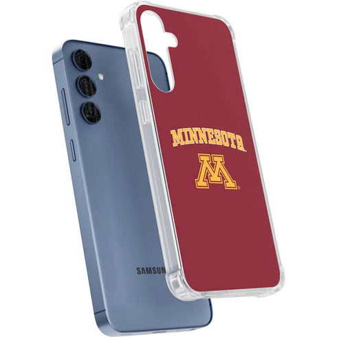 University of Minnesota Collegiate Text Galaxy A55 5G Clear Case