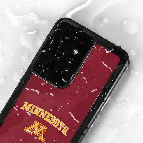 University of Minnesota Collegiate Text Galaxy S24 Ultra Waterproof Case