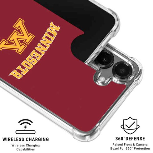 University of Minnesota Collegiate Text Galaxy S26 Plus Clear Case