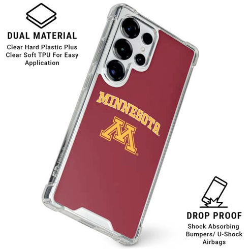 University of Minnesota Collegiate Text Galaxy S26 Ultra Clear Case