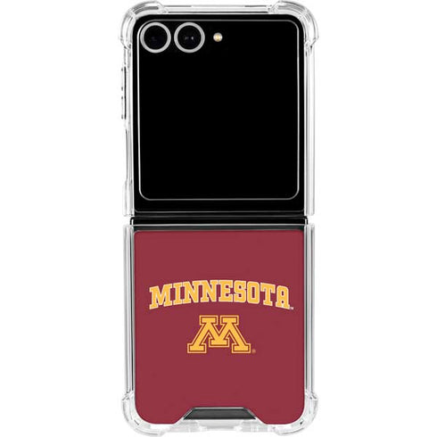 University of Minnesota Collegiate Text Galaxy Z Flip7 Clear Case