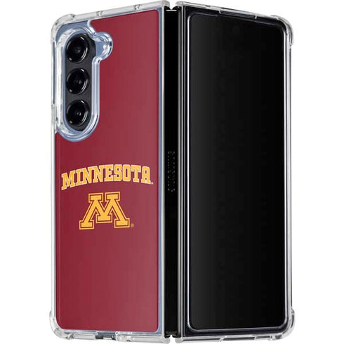 University of Minnesota Collegiate Text Galaxy Z Fold5 5G Clear Case