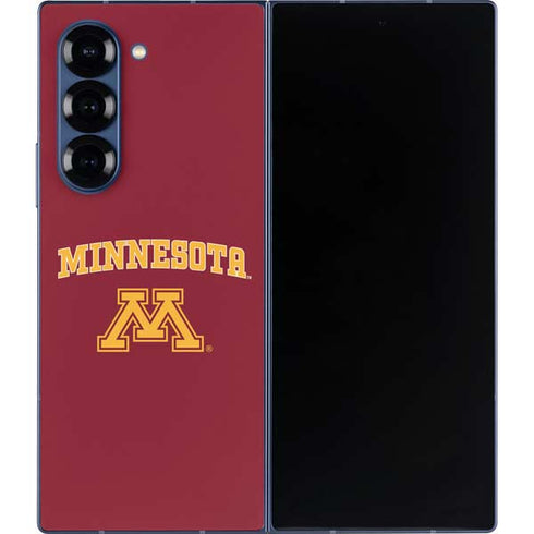 University of Minnesota Collegiate Text Galaxy Z Fold6 Skin