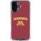 University of Minnesota Collegiate Text iPhone 16 Clear Case