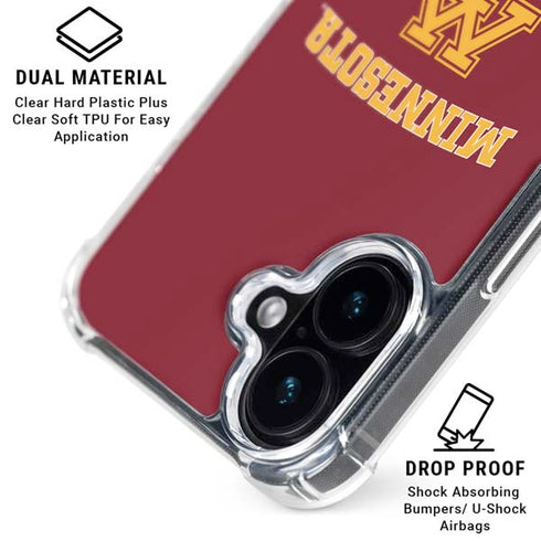 University of Minnesota Collegiate Text iPhone 16 MagSafe Case
