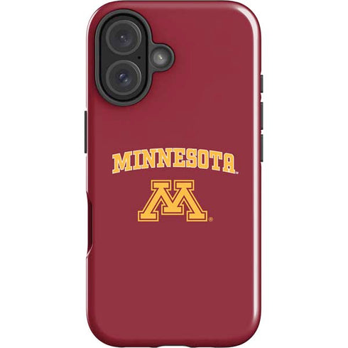 University of Minnesota Collegiate Text iPhone 16 Plus Impact Case
