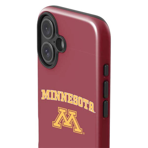 University of Minnesota Collegiate Text iPhone 16 Plus Impact Case