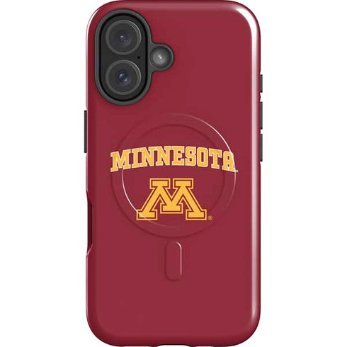 University of Minnesota Collegiate Text iPhone 16 Plus Magsafe Impact Case