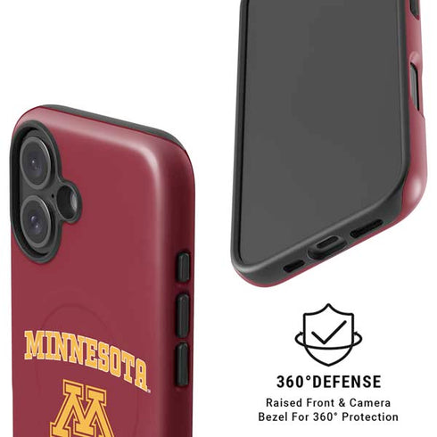 University of Minnesota Collegiate Text iPhone 16 Plus Magsafe Impact Case