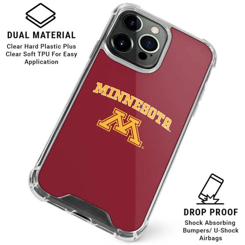 University of Minnesota Collegiate Text iPhone 16 Pro Max Clear Case