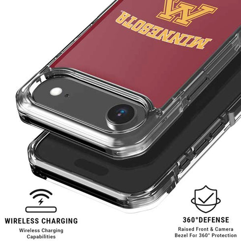University of Minnesota Collegiate Text iPhone 17 Air Clear Case