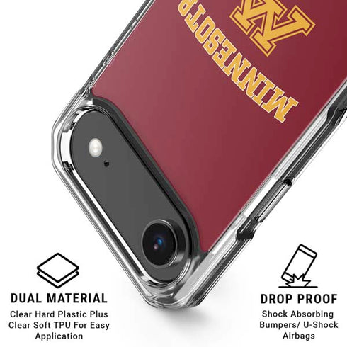 University of Minnesota Collegiate Text iPhone 17 Air Clear Case