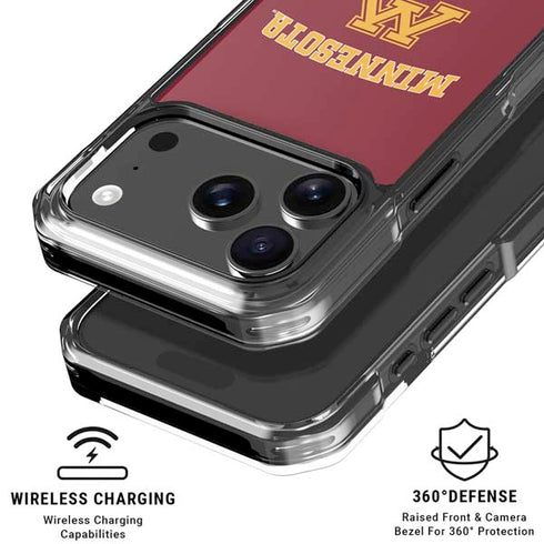 University of Minnesota Collegiate Text iPhone 17 Pro Clear Case