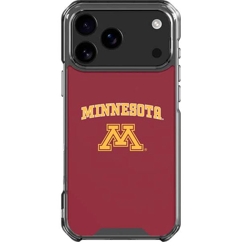 University of Minnesota Collegiate Text iPhone 17 Pro Max Clear Case