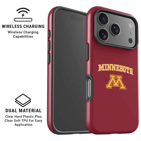 University of Minnesota Collegiate Text iPhone 17 Pro Max Magsafe Impact Case