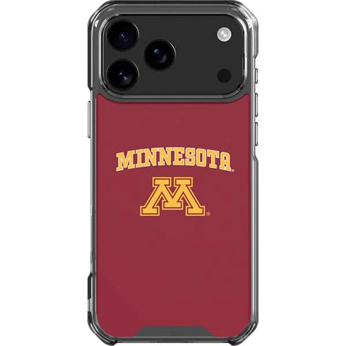 University of Minnesota Collegiate Text iPhone 18 Pro Max Clear Case