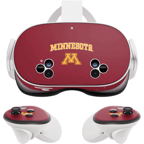 University of Minnesota Collegiate Text Meta Quest 3S Skin