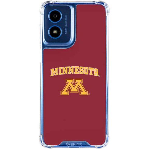 University of Minnesota Collegiate Text Moto G 5G (2024) Clear Case