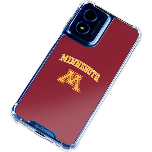 University of Minnesota Collegiate Text Moto G 5G (2024) Clear Case
