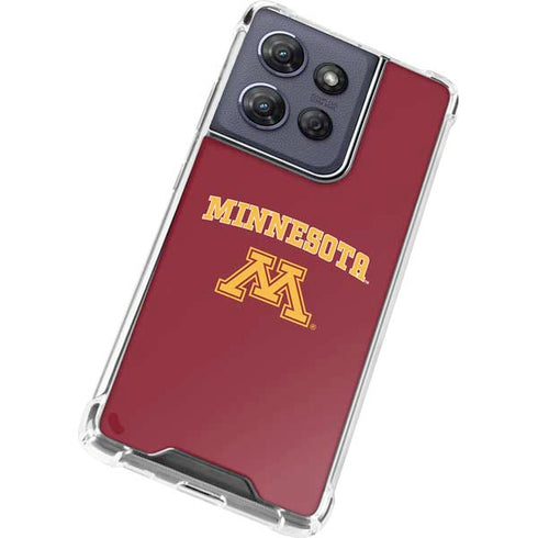 University of Minnesota Collegiate Text Moto G Play 5G (2025) Clear Case
