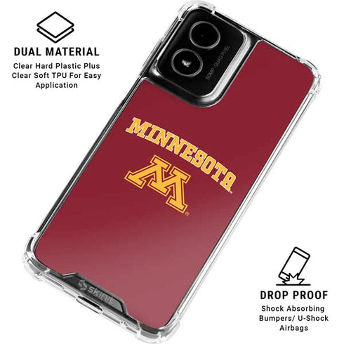 University of Minnesota Collegiate Text Moto G Power 5G (2024) Clear Case