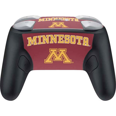 University of Minnesota Collegiate Text Nintendo Switch 2 (2025) Pro Controller Skin