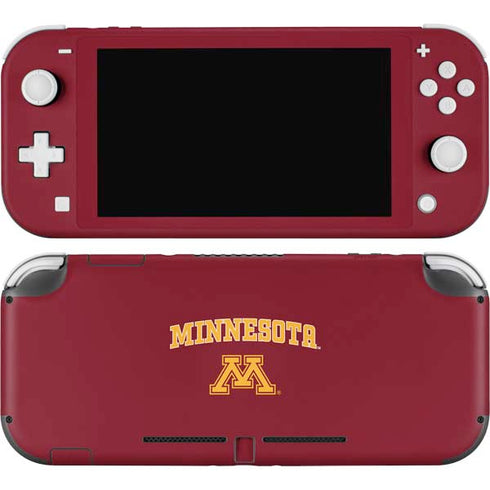 University of Minnesota Collegiate Text Nintendo Switch Lite Skin