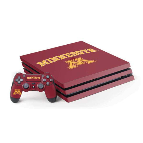 University of Minnesota Collegiate Text PlayStation PS4 Skins