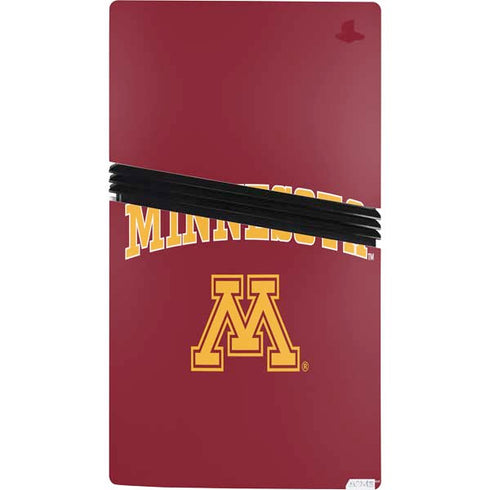University of Minnesota Collegiate Text PS5 Pro Bundle Skin