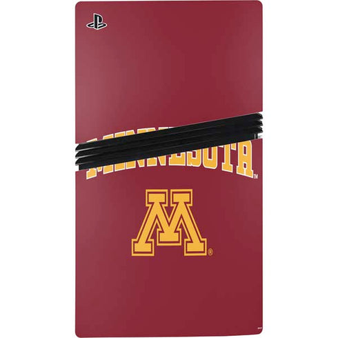 University of Minnesota Collegiate Text PS5 Pro Disk Bundle Skin