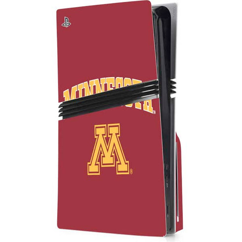 University of Minnesota Collegiate Text PlayStation PS5 Skins