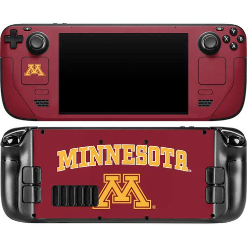 University of Minnesota Collegiate Text Steam Deck Handheld Gaming Computer OLED Skin