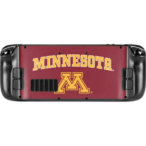 University of Minnesota Collegiate Text Steam Deck Handheld Gaming Computer OLED Skin