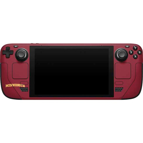 University of Minnesota Collegiate Text Steam Deck Handheld Gaming Computer Skin