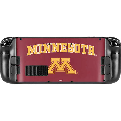 University of Minnesota Collegiate Text Steam Deck Handheld Gaming Computer Skin