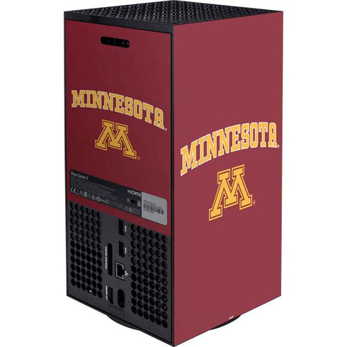 University of Minnesota Collegiate Text XBox Series X Digital Edition Bundle Skin