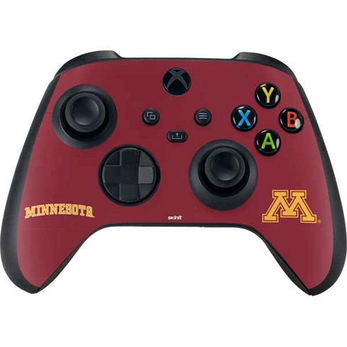 University of Minnesota Collegiate Text XBox Series X Digital Edition Bundle Skin