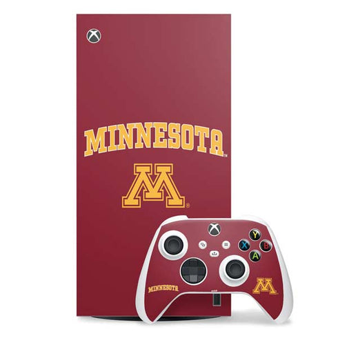 University of Minnesota Collegiate Text Xbox Series X Skins