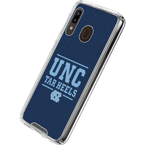 University of North Carolina University of Tar Heels Galaxy A30 Clear Case