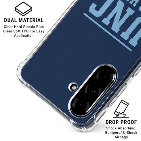 University of North Carolina University of Tar Heels Galaxy A36 5G Clear Case