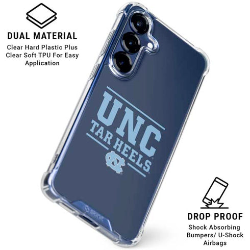 University of North Carolina University of Tar Heels Galaxy S25 Plus Clear Case