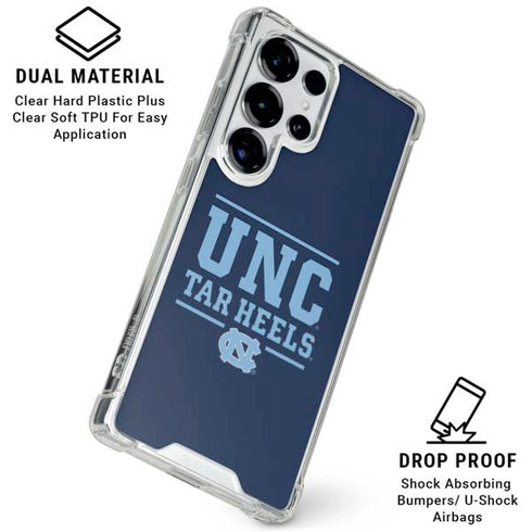 University of North Carolina University of Tar Heels Galaxy S25 Ultra Clear Case