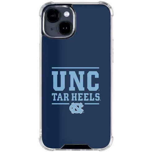 University of North Carolina University of Tar Heels iPhone 15 Clear Case